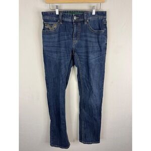Rock & Roll Denim Rifle Skinny Fit Jeans Dark Wash Blue 30x32